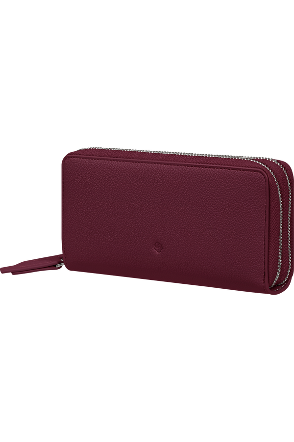 Samsonite Brightbeyond Slg 327 - Dbl Zip Around L  Garnet Red